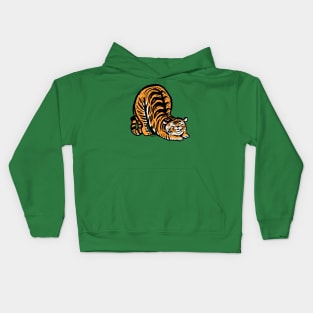 Tiger Stretching Kids Hoodie